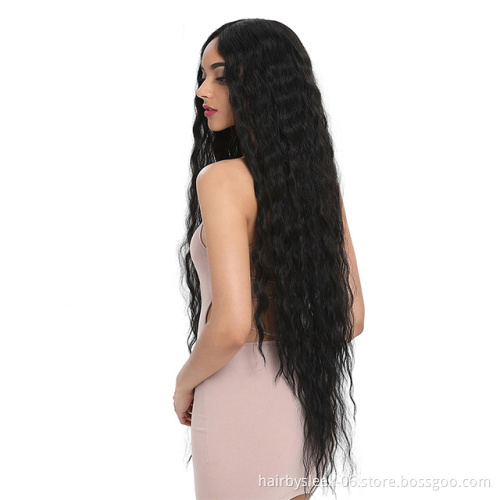 Rebecca Fashion synthetic wigs 41Inch Long afro kinky curly female natural color bohemian hair wig synthetic hair wigs for women